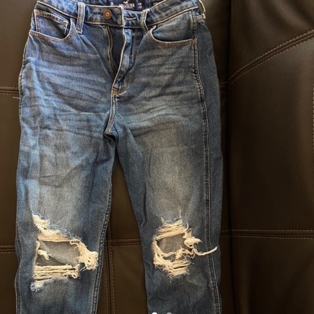 ultra high rise ripped mom jeans (regular length)